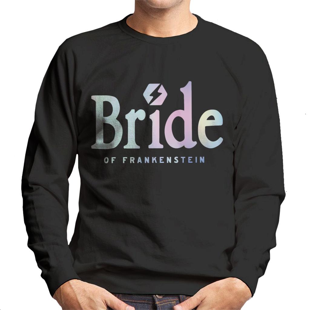 Bride Of Frankenstein Gradient Logo Men's Sweatshirt-ALL + EVERY