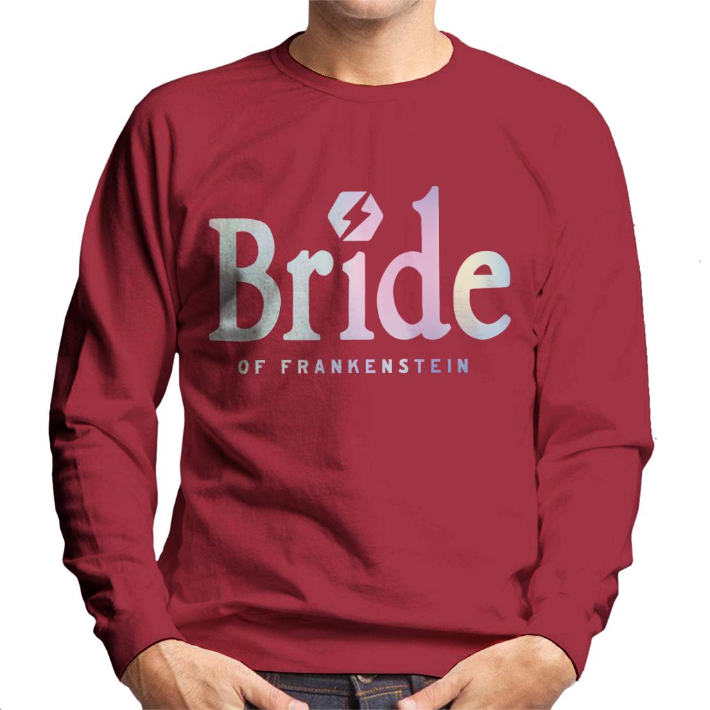 Bride Of Frankenstein Gradient Logo Men's Sweatshirt-ALL + EVERY