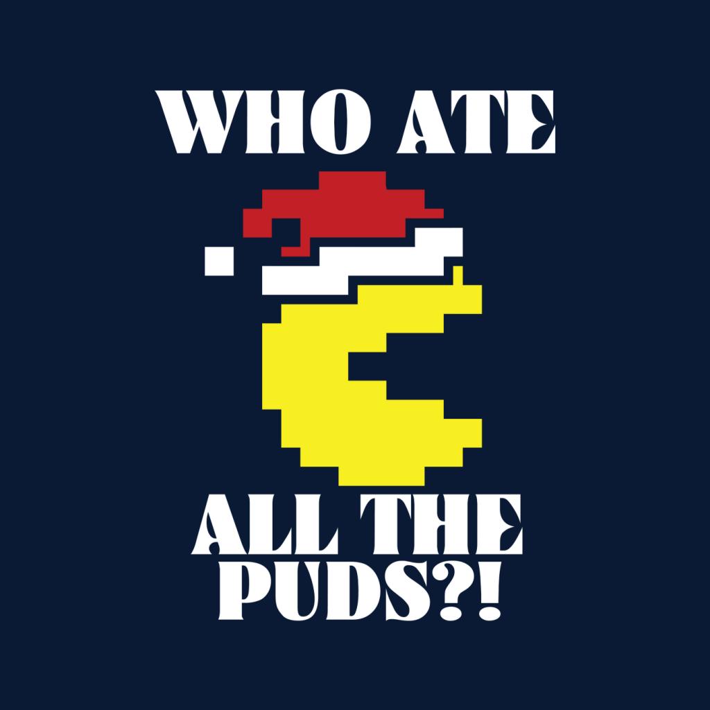 Pac-Man Christmas Who Ate All The Puds Women's T-Shirt-ALL + EVERY