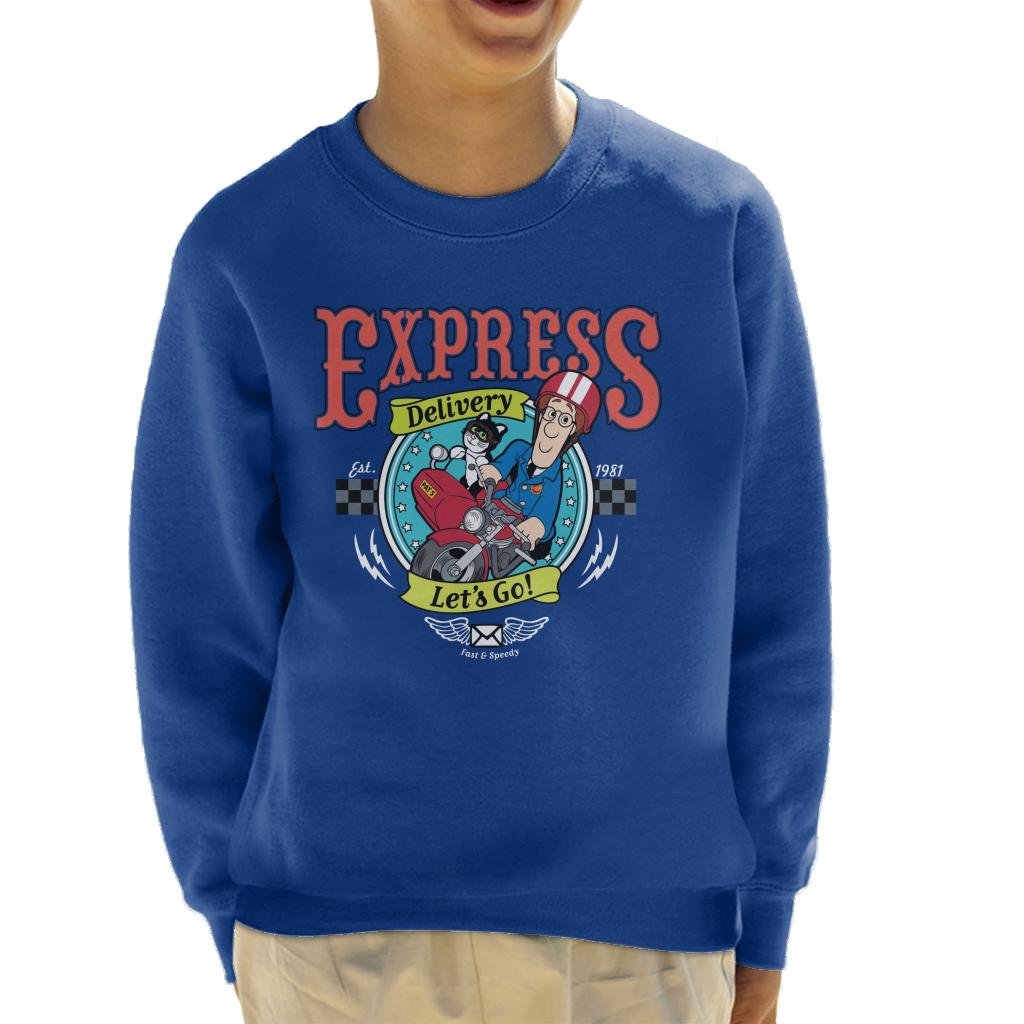 Postman Pat Express Delivery Lets Go Kid's Sweatshirt-ALL + EVERY