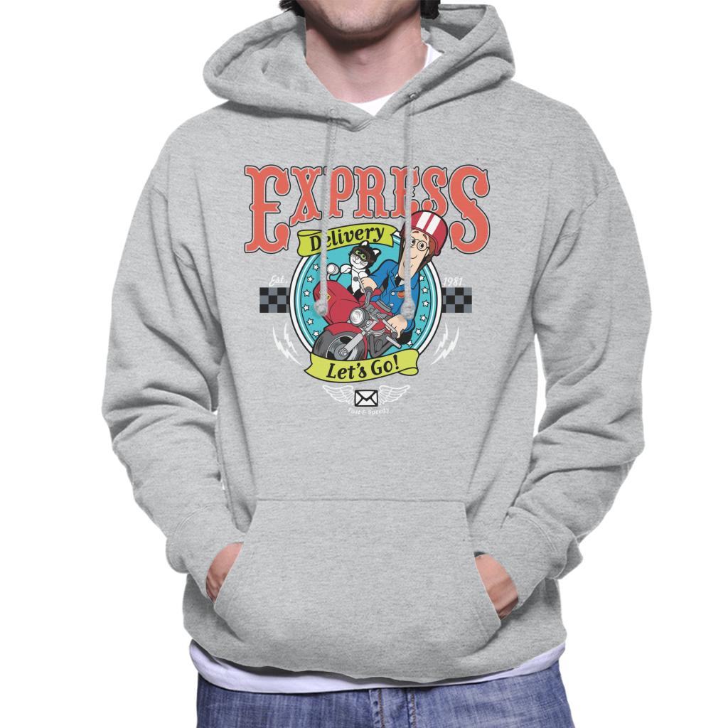 Postman Pat Express Delivery Lets Go Men's Hooded Sweatshirt-ALL + EVERY