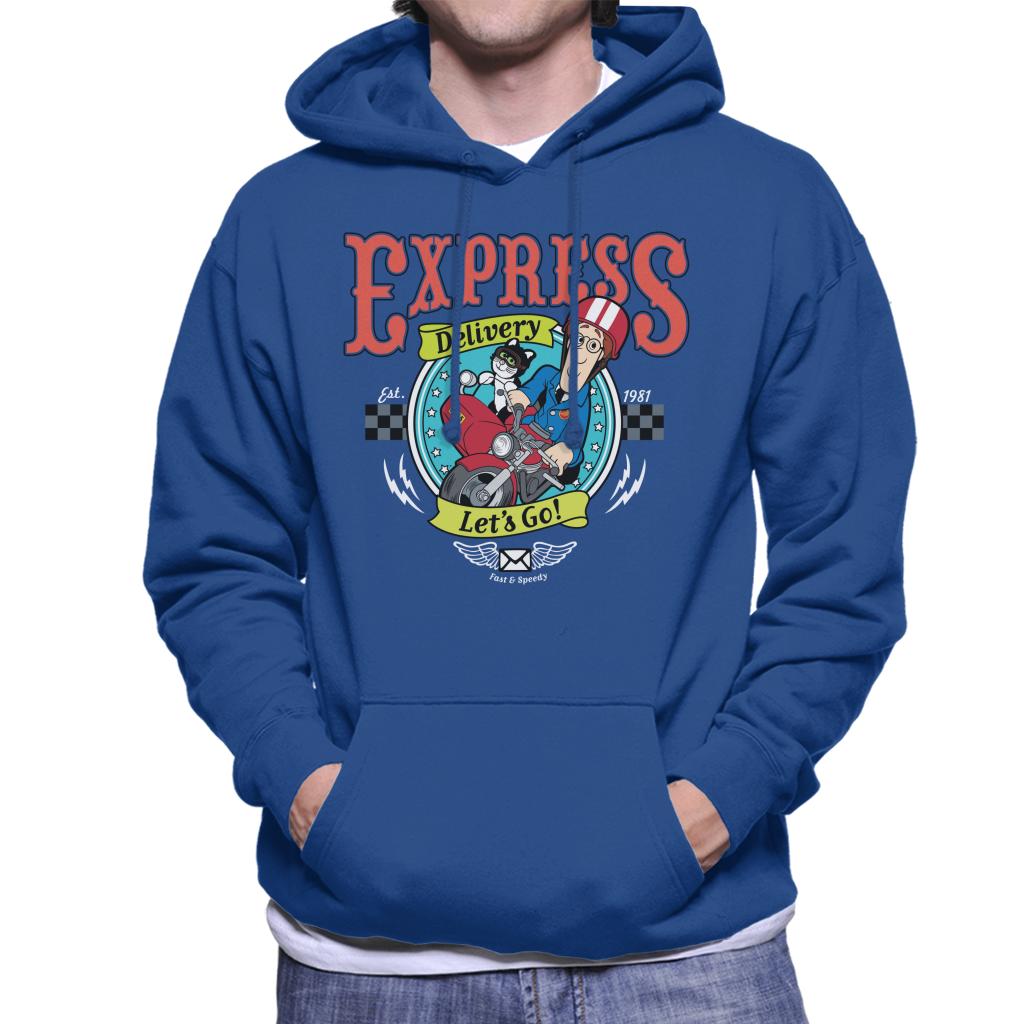 Postman Pat Express Delivery Lets Go Men's Hooded Sweatshirt-ALL + EVERY