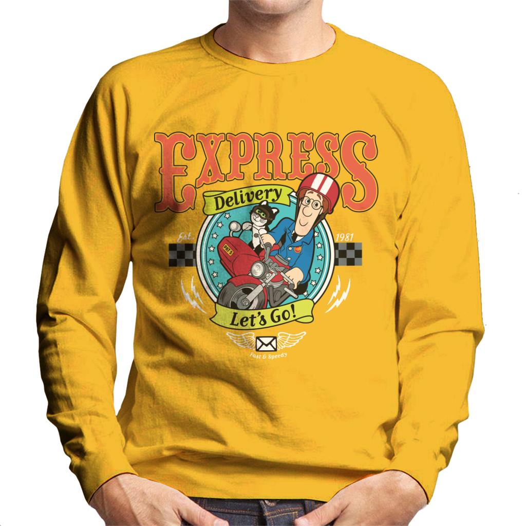 Postman Pat Express Delivery Lets Go Men's Sweatshirt-ALL + EVERY