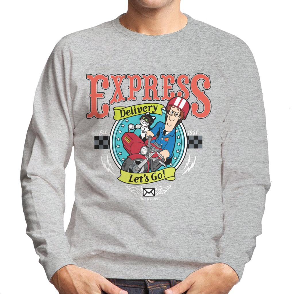 Postman Pat Express Delivery Lets Go Men's Sweatshirt-ALL + EVERY