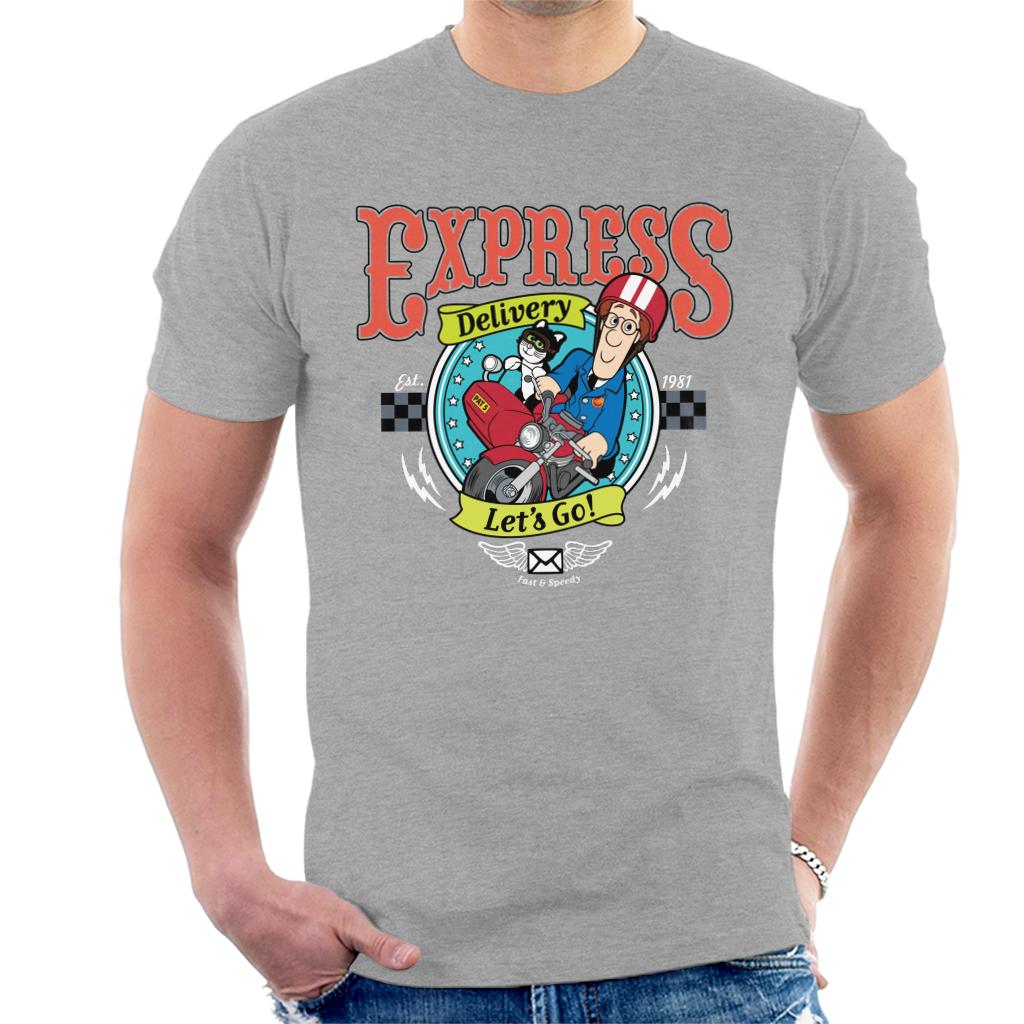 Postman Pat Express Delivery Lets Go Men's T-Shirt-ALL + EVERY