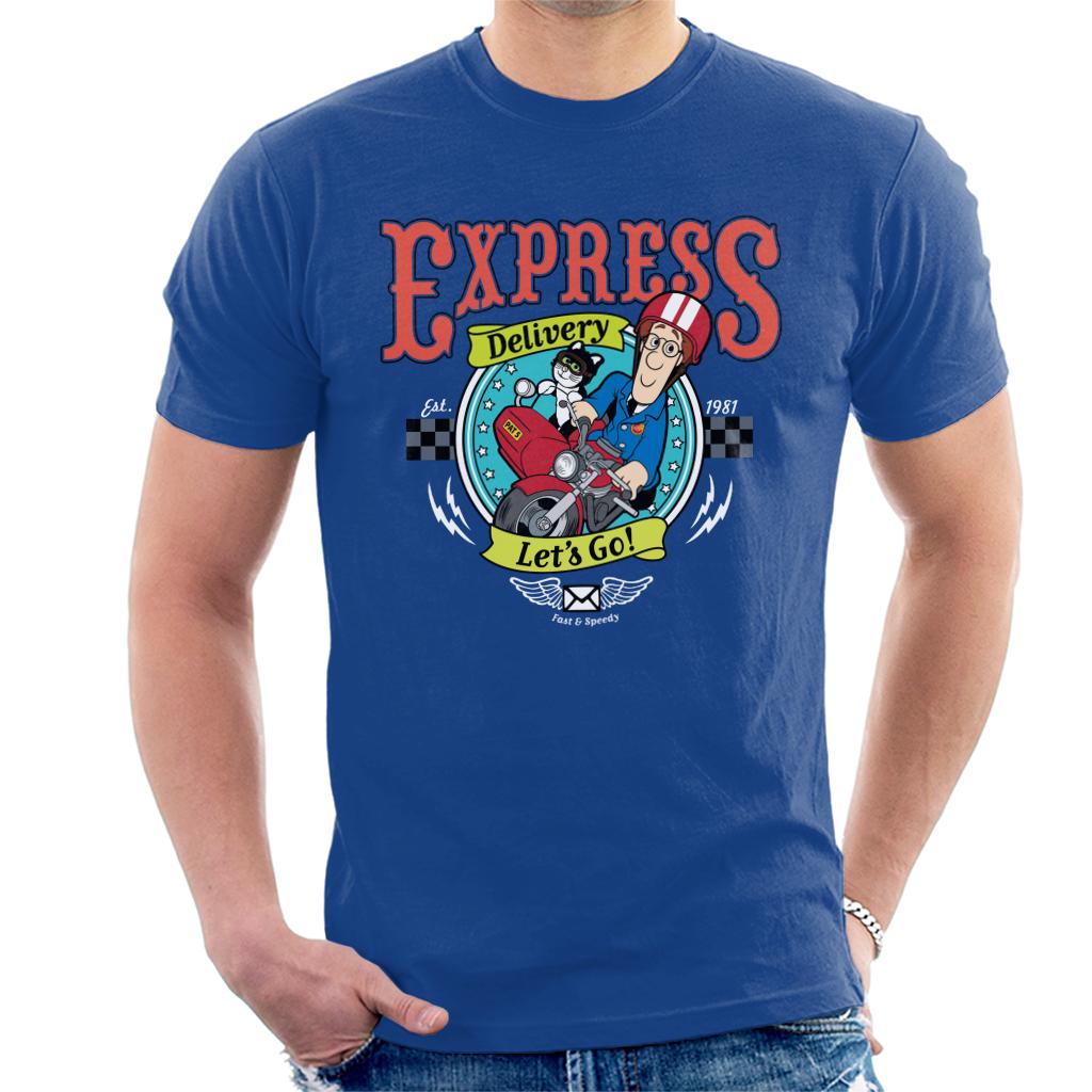 Postman Pat Express Delivery Lets Go Men's T-Shirt-ALL + EVERY