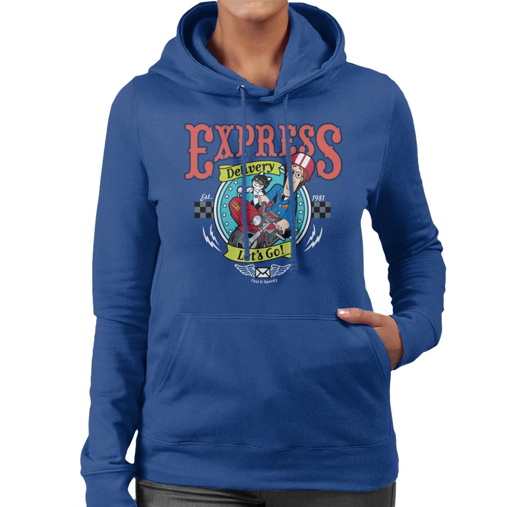 Postman Pat Express Delivery Lets Go Women's Hooded Sweatshirt-ALL + EVERY