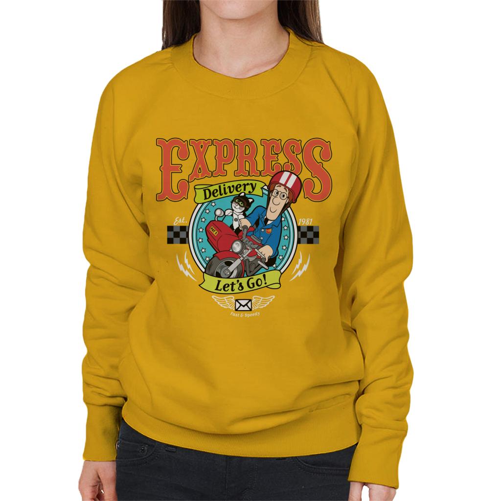 Postman Pat Express Delivery Lets Go Women's Sweatshirt-ALL + EVERY