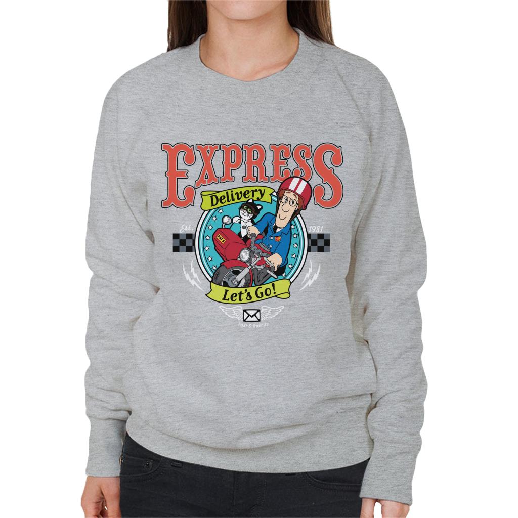 Postman Pat Express Delivery Lets Go Women's Sweatshirt-ALL + EVERY