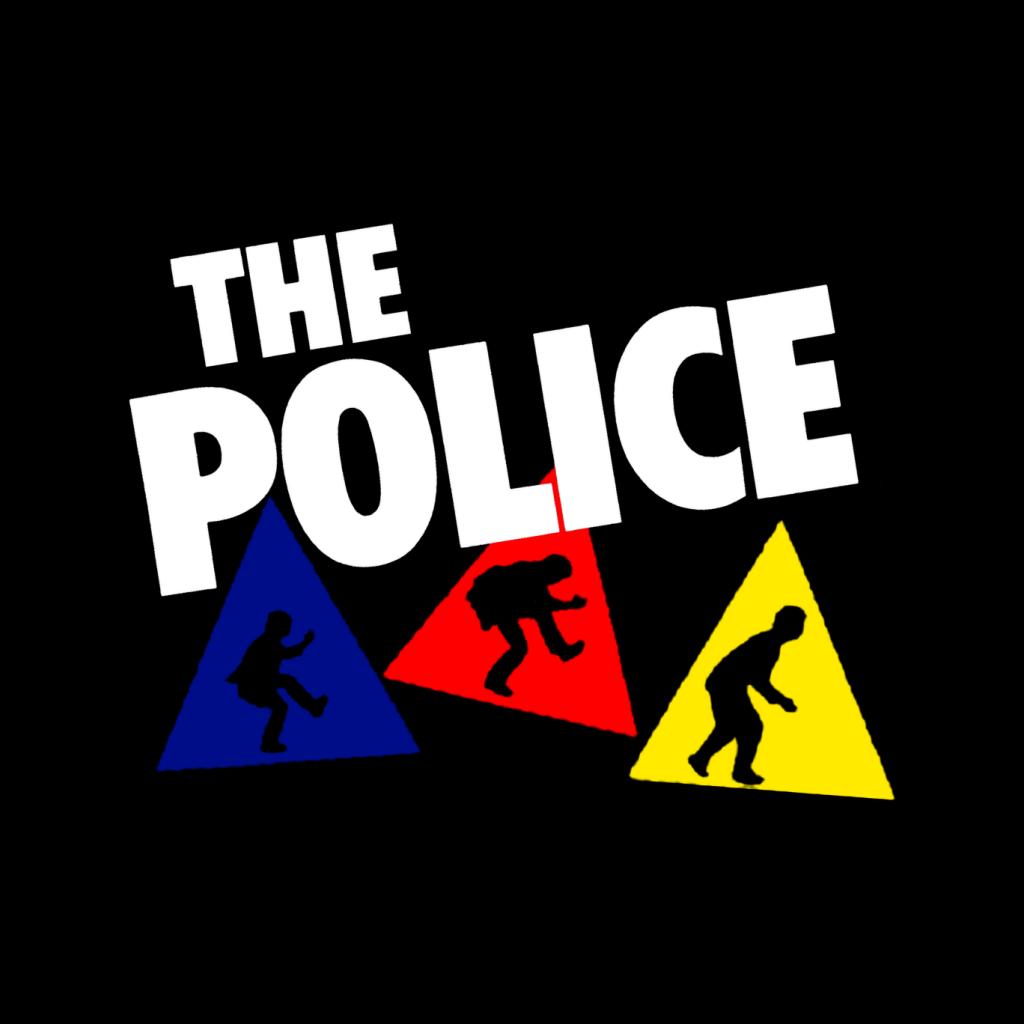 The Police Triangles With Logo Men's Hooded Sweatshirt-ALL + EVERY