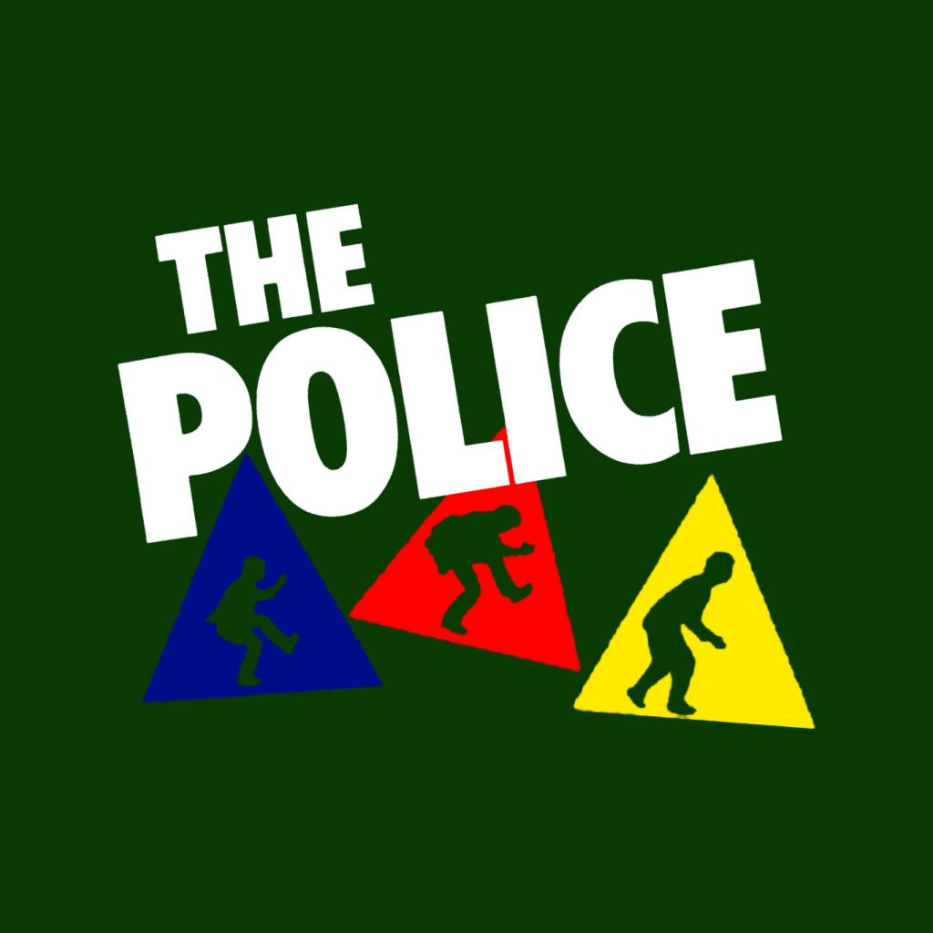 The Police Triangles With Logo Men's T-Shirt-ALL + EVERY