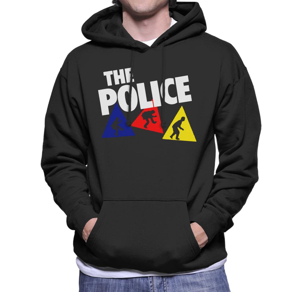 The Police Triangles With Logo Men's Hooded Sweatshirt-ALL + EVERY