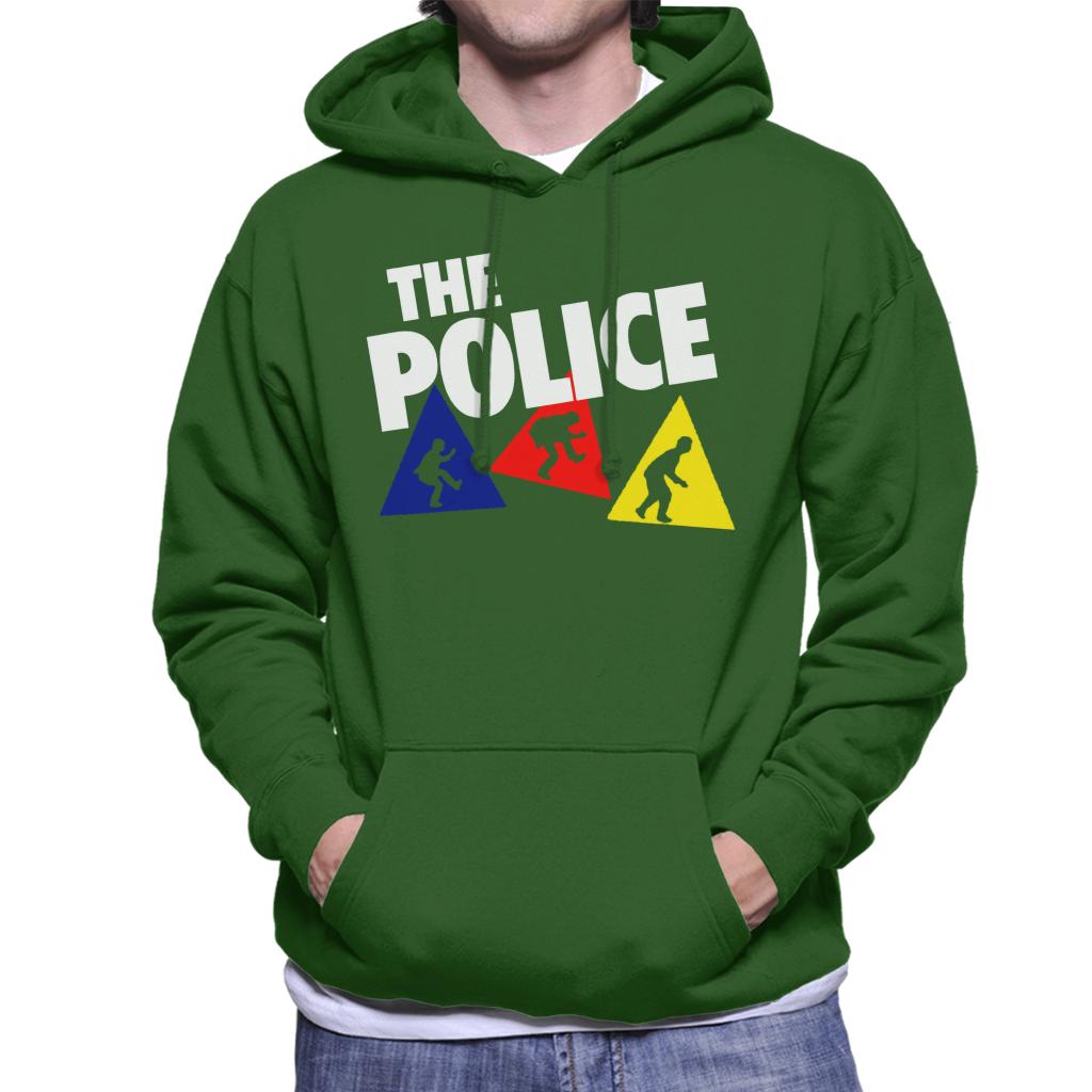 The Police Triangles With Logo Men's Hooded Sweatshirt-ALL + EVERY