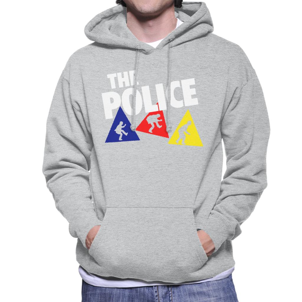 The Police Triangles With Logo Men's Hooded Sweatshirt-ALL + EVERY