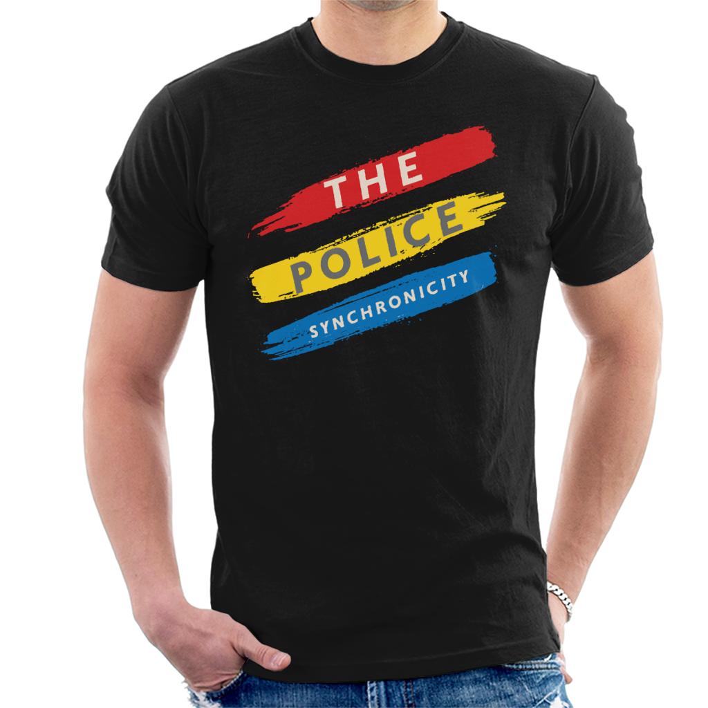 The Police Synchronicity 3 Stripes Men's T-Shirt-ALL + EVERY