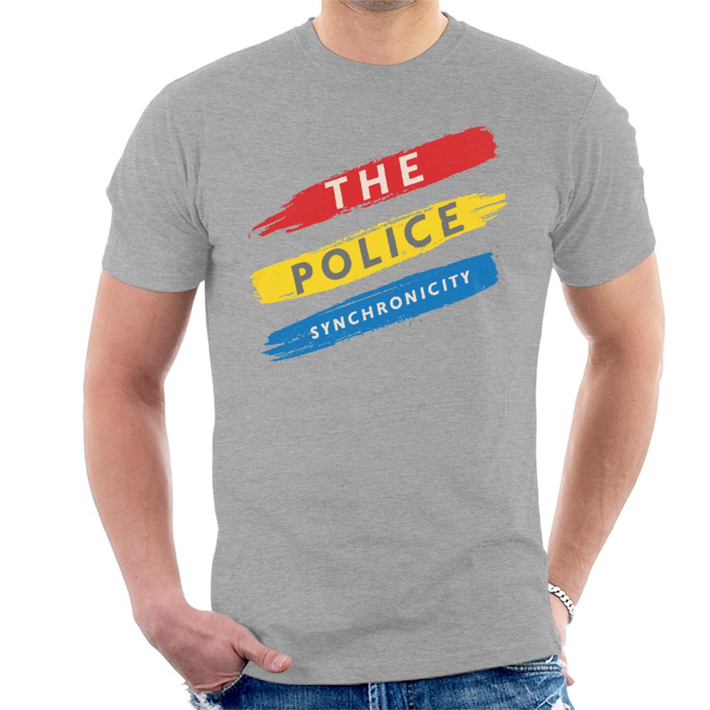 The Police Synchronicity 3 Stripes Men's T-Shirt-ALL + EVERY