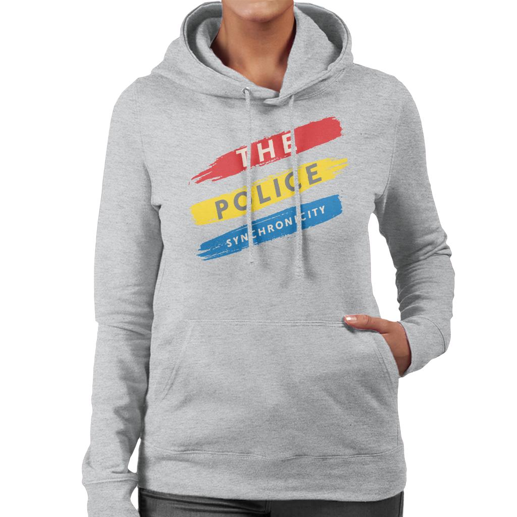 The Police Synchronicity 3 Stripes Women's Hooded Sweatshirt-ALL + EVERY