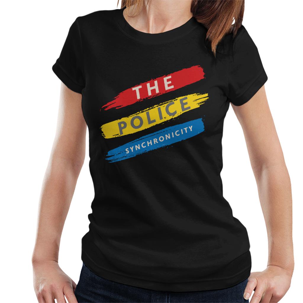 The Police Synchronicity 3 Stripes Women's T-Shirt-ALL + EVERY