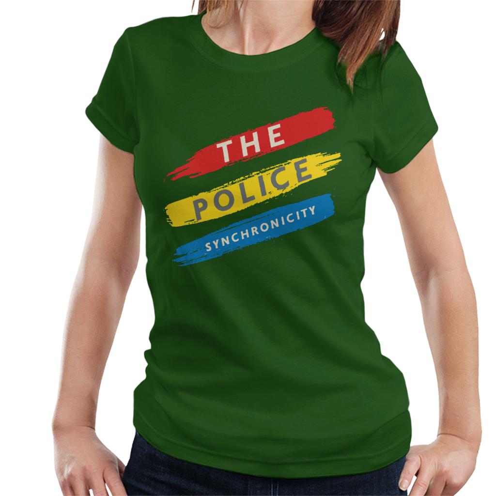 The Police Synchronicity 3 Stripes Women's T-Shirt-ALL + EVERY