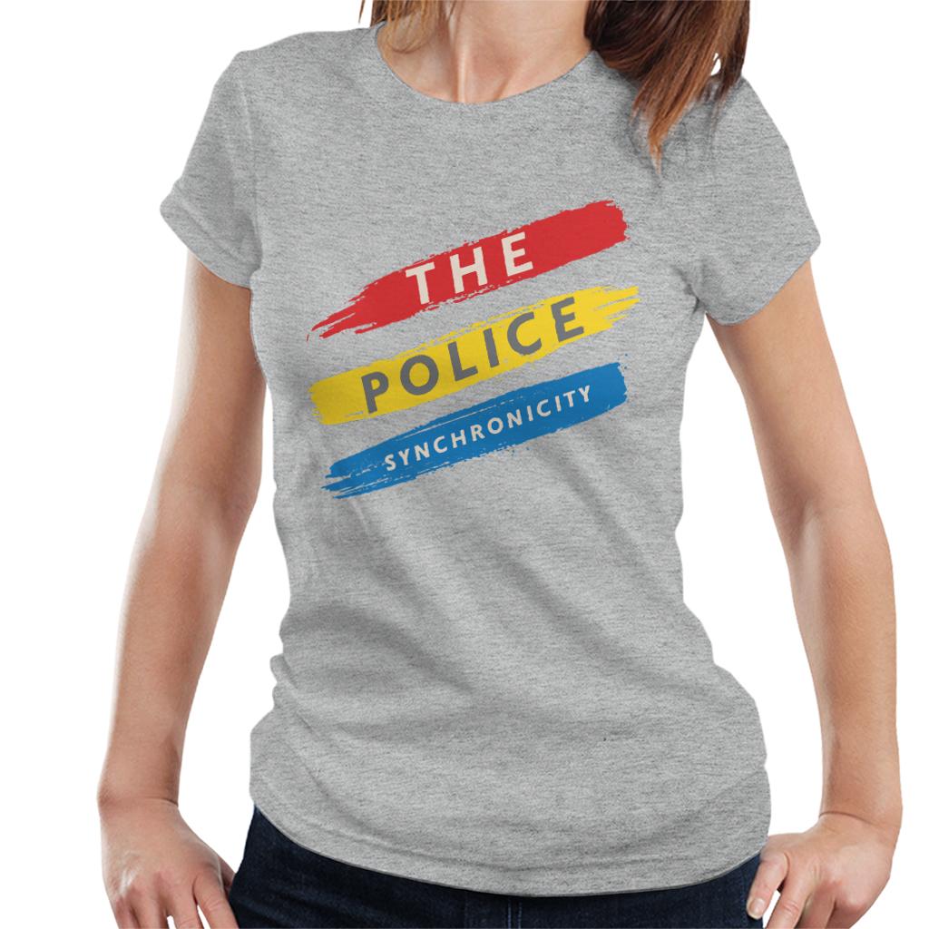 The Police Synchronicity 3 Stripes Women's T-Shirt-ALL + EVERY