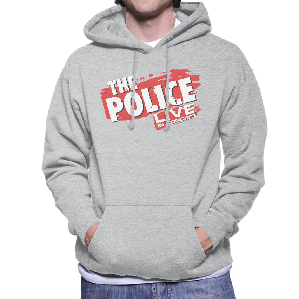 The Police Live In Concert Men's Hooded Sweatshirt-ALL + EVERY