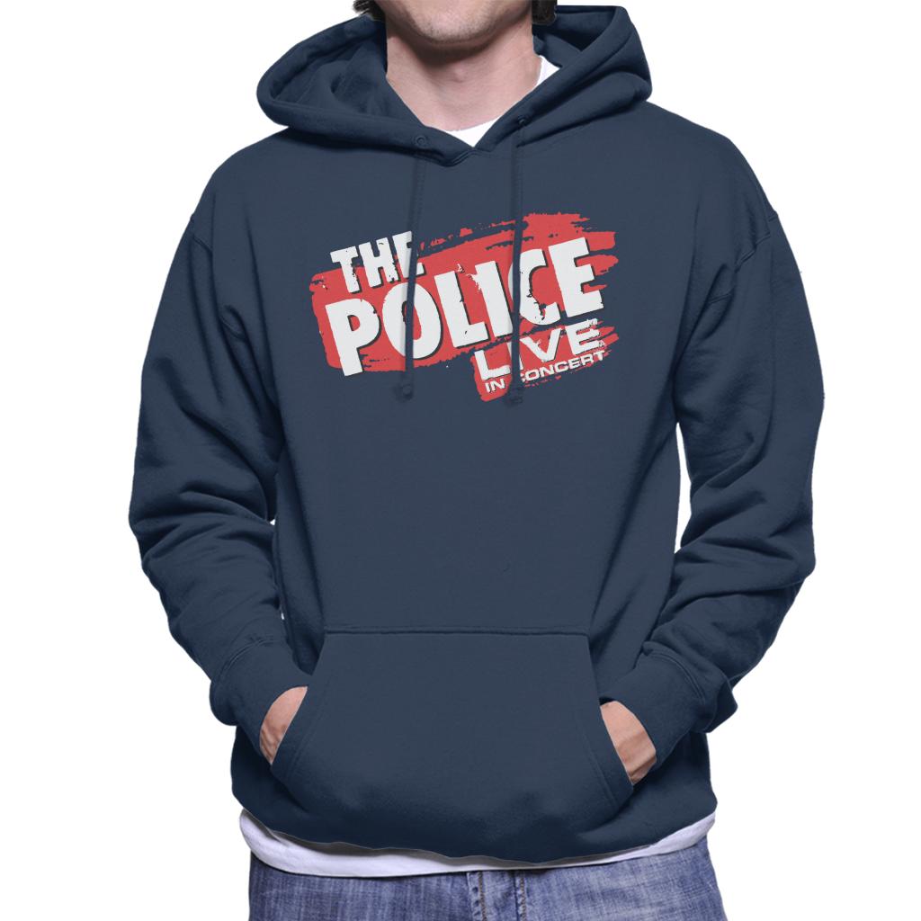 The Police Live In Concert Men's Hooded Sweatshirt-ALL + EVERY