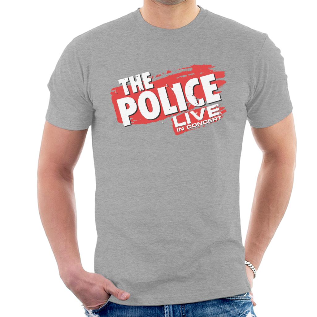 The Police Live In Concert Men's T-Shirt-ALL + EVERY