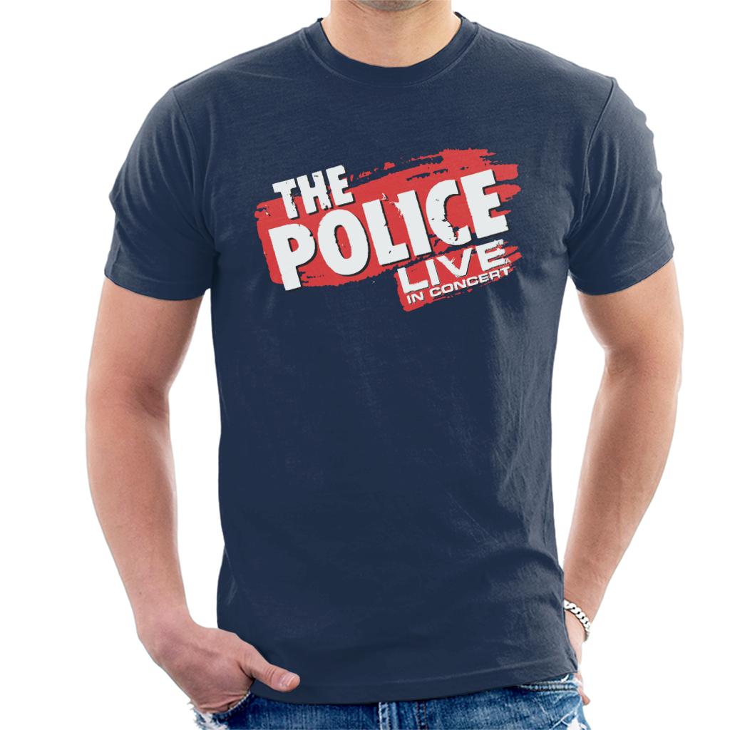 The Police Live In Concert Men's T-Shirt-ALL + EVERY