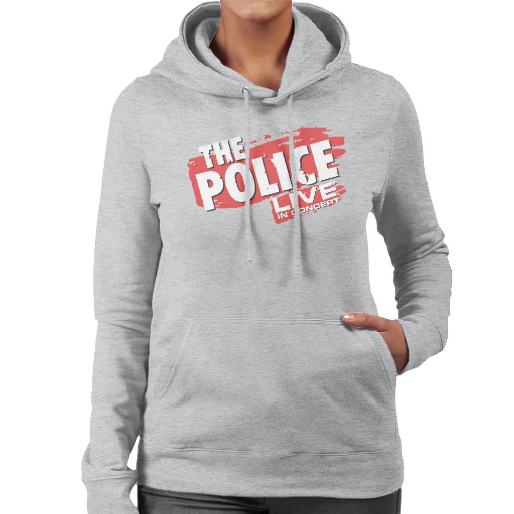 The Police Live In Concert Women's Hooded Sweatshirt-ALL + EVERY