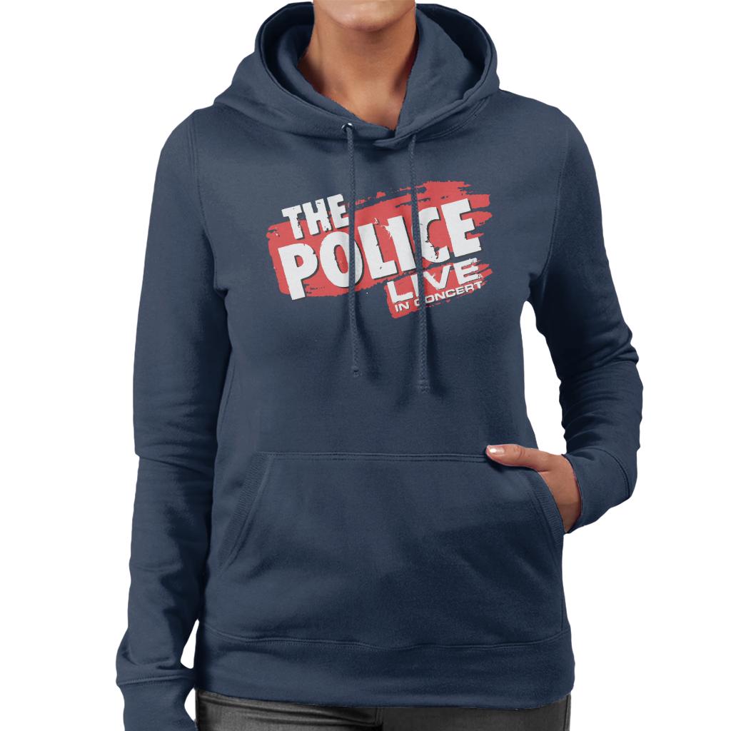 The Police Live In Concert Women's Hooded Sweatshirt-ALL + EVERY