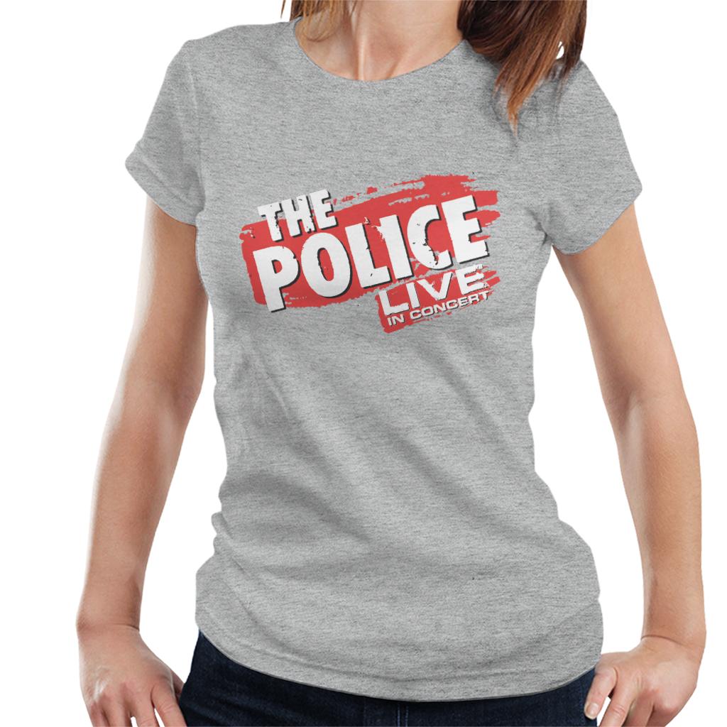 The Police Live In Concert Women's T-Shirt-ALL + EVERY