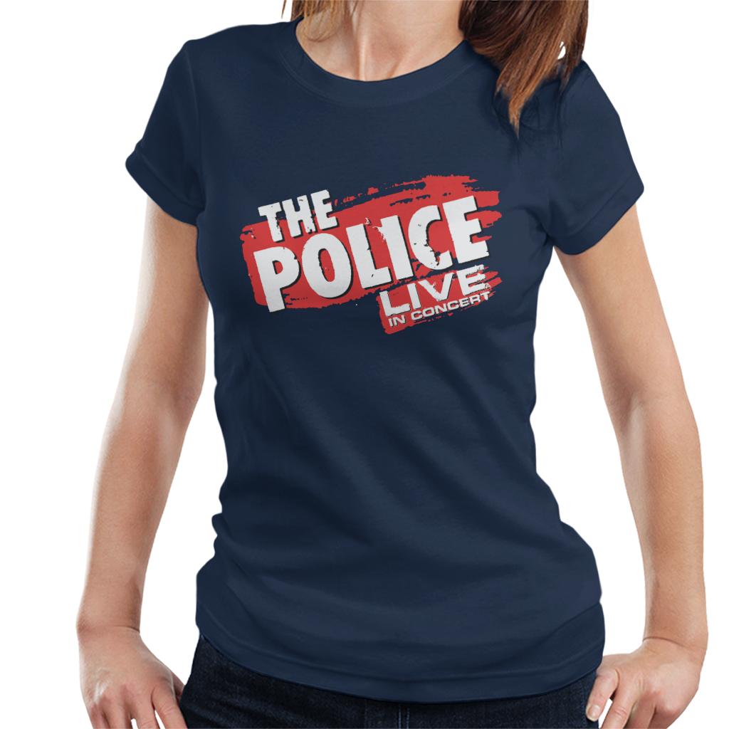 The Police Live In Concert Women's T-Shirt-ALL + EVERY