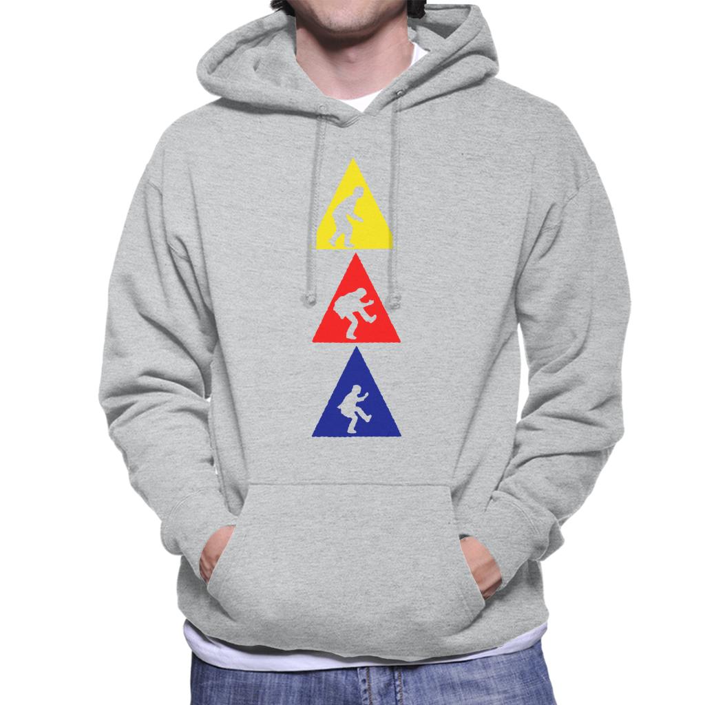 The Police Triangle Silhouettes Men's Hooded Sweatshirt-ALL + EVERY