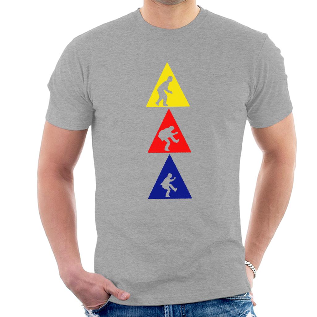 The Police Triangle Silhouettes Men's T-Shirt-ALL + EVERY