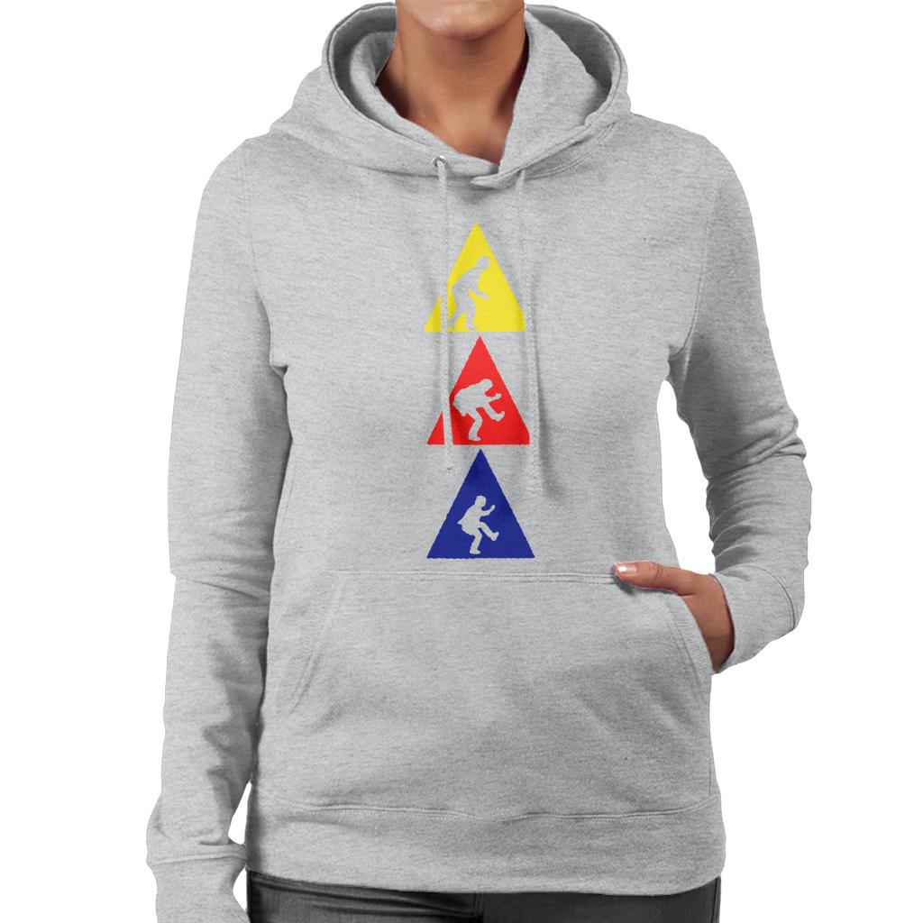 The Police Triangle Silhouettes Women's Hooded Sweatshirt-ALL + EVERY