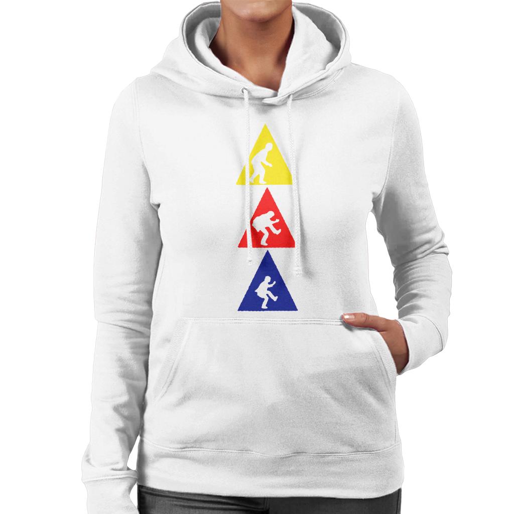 The Police Triangle Silhouettes Women's Hooded Sweatshirt-ALL + EVERY