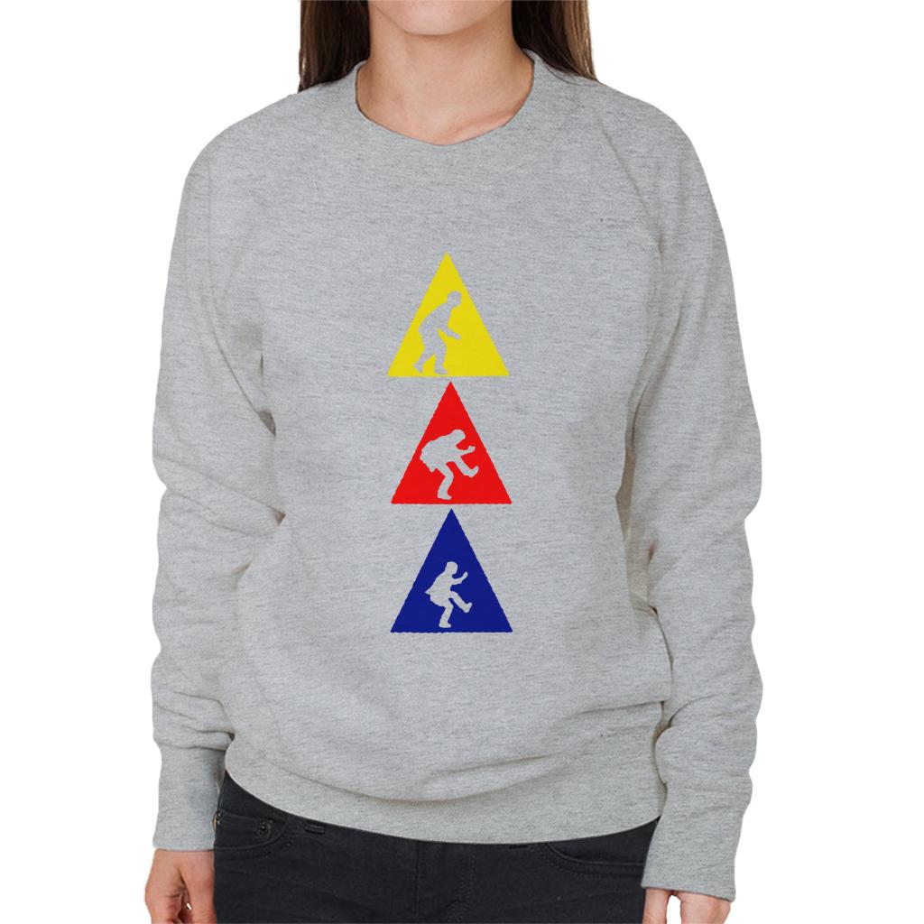 The Police Triangle Silhouettes Women's Sweatshirt-ALL + EVERY