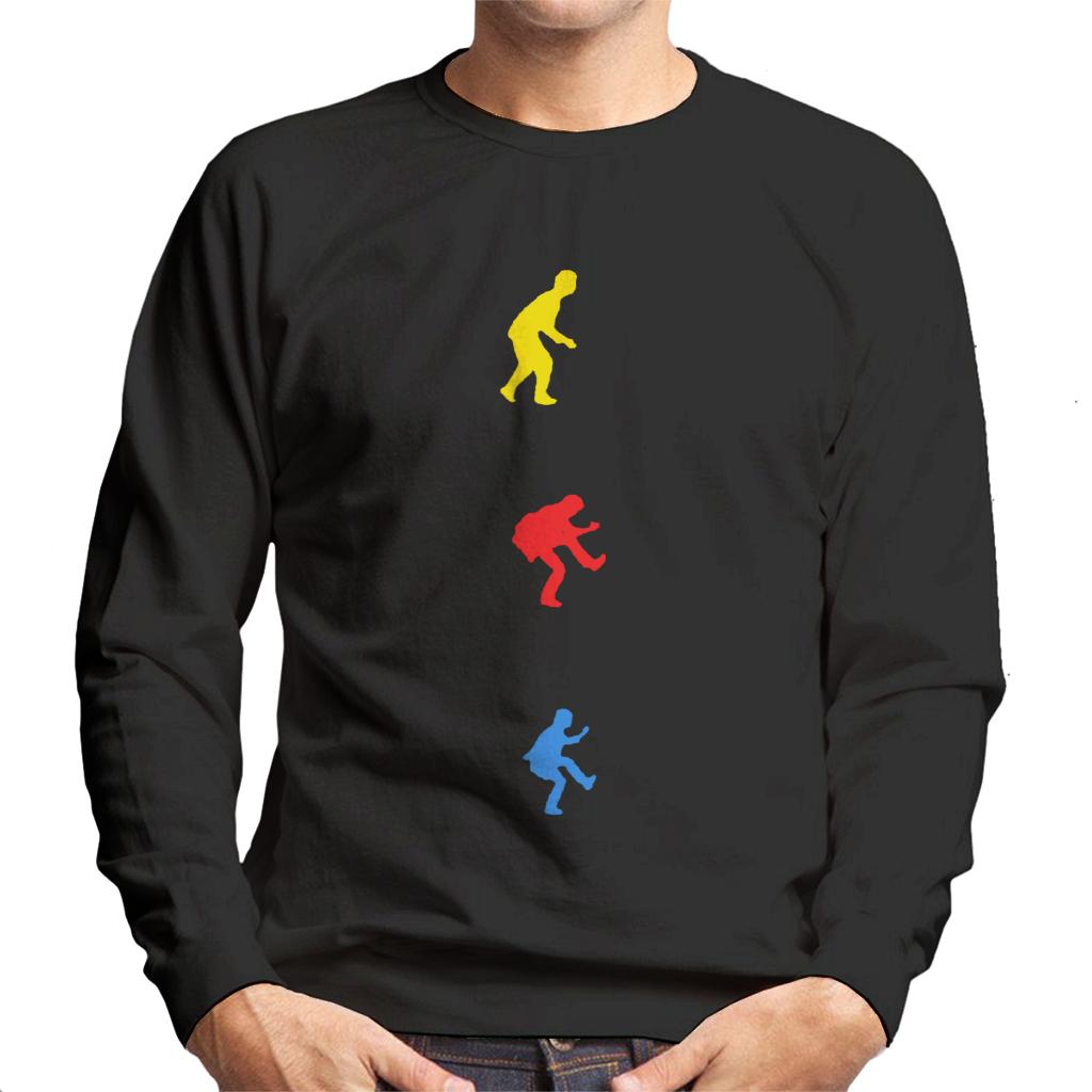 The Police Yellow Red Blue Silhouettes Men's Sweatshirt-ALL + EVERY