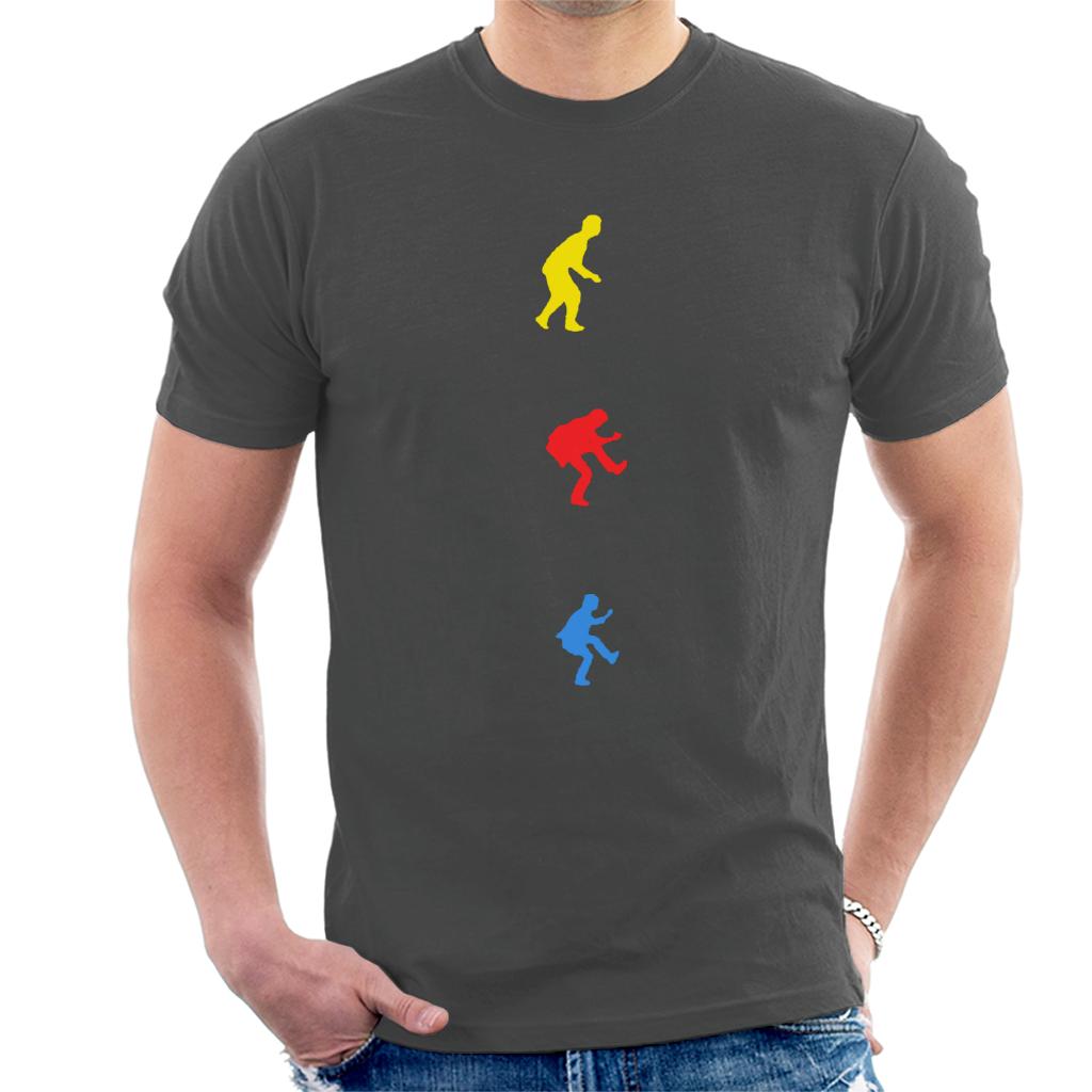 The Police Yellow Red Blue Silhouettes Men's T-Shirt-ALL + EVERY