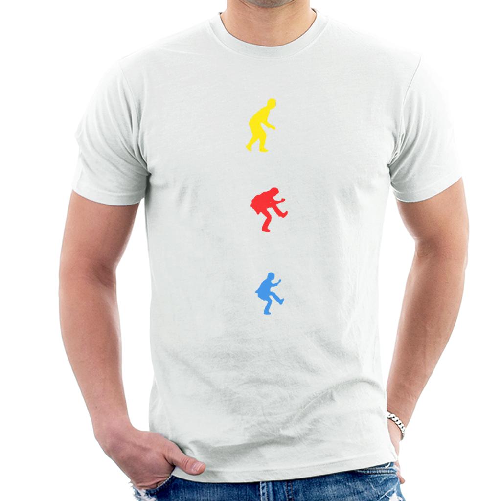 The Police Yellow Red Blue Silhouettes Men's T-Shirt-ALL + EVERY