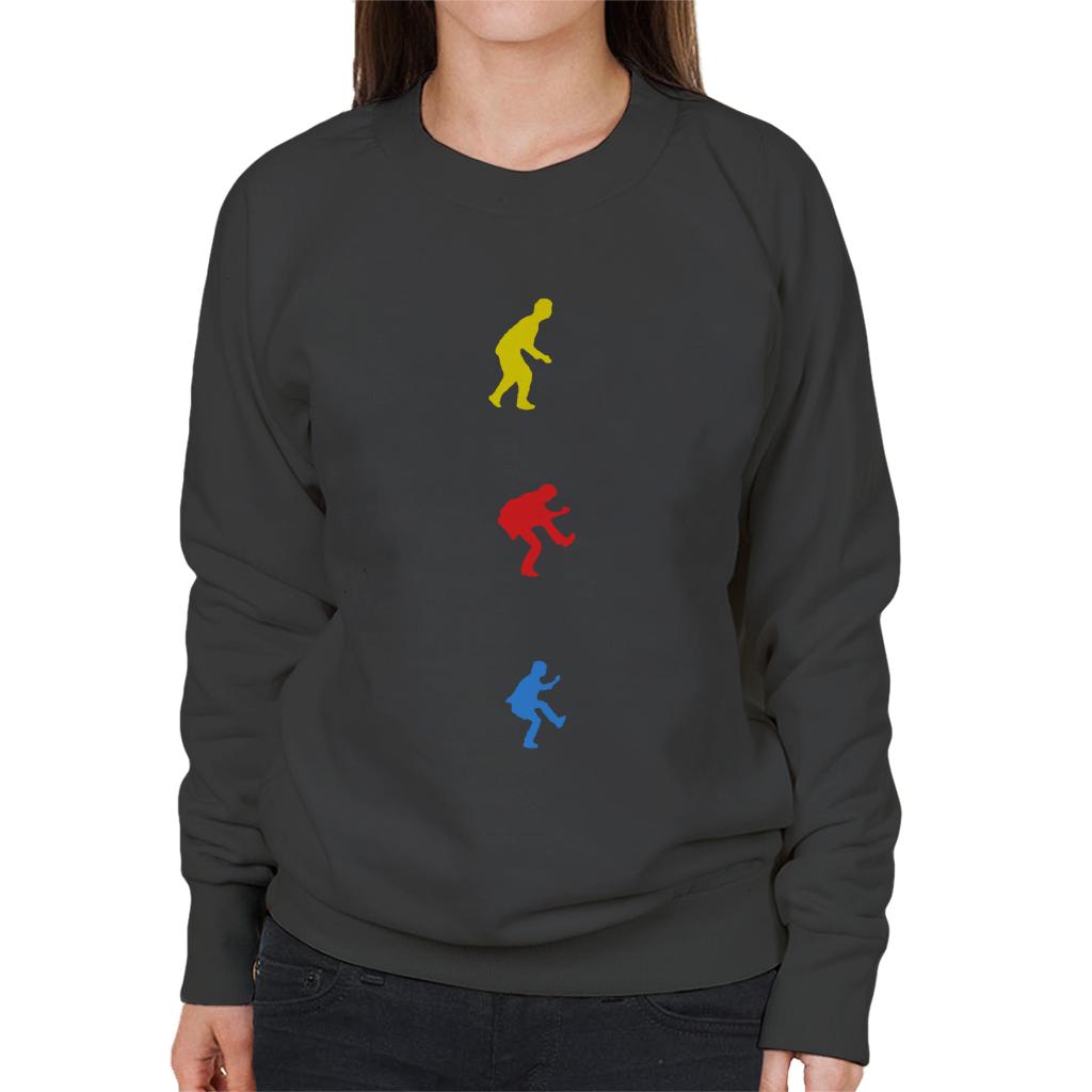 The Police Yellow Red Blue Silhouettes Women's Sweatshirt-ALL + EVERY