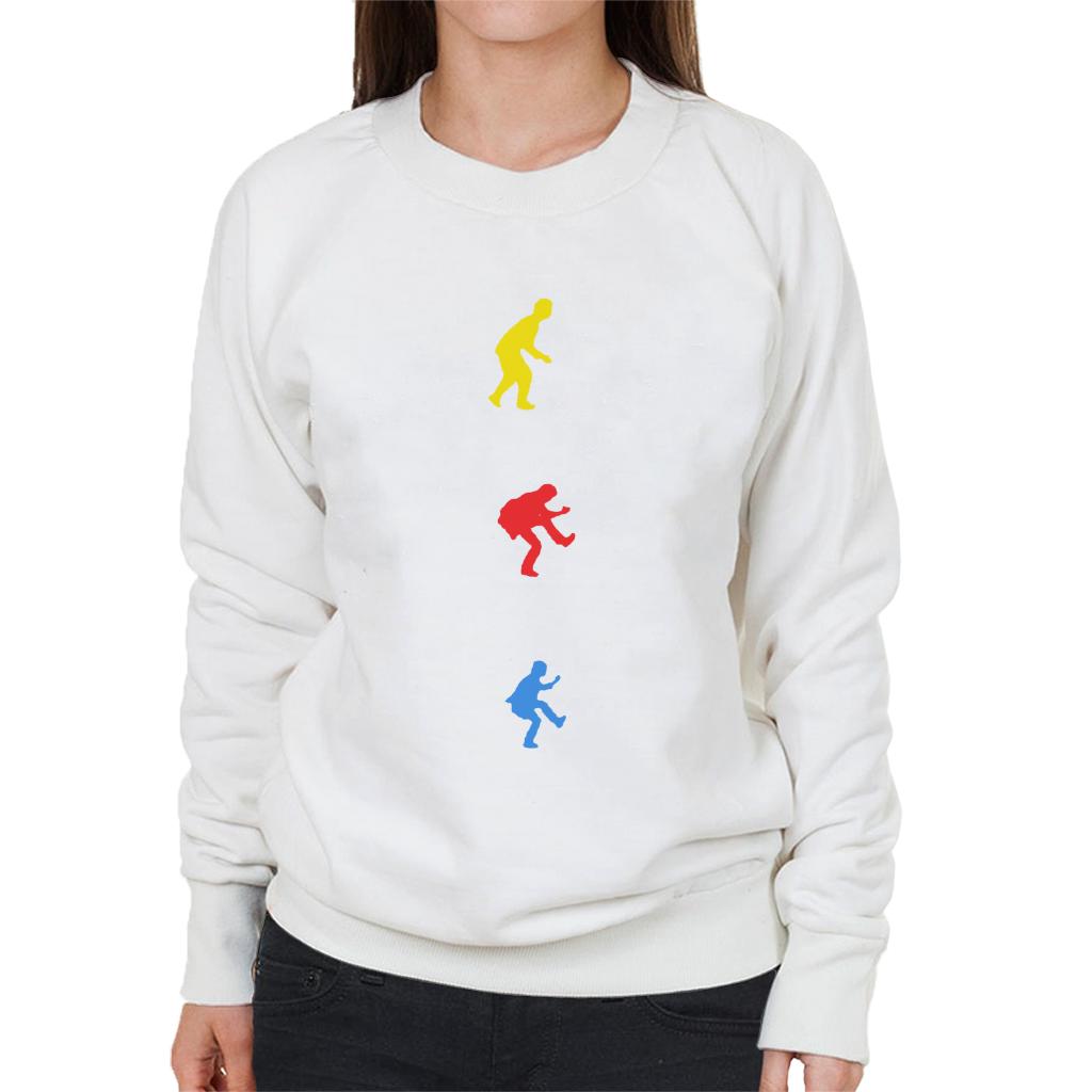 The Police Yellow Red Blue Silhouettes Women's Sweatshirt-ALL + EVERY