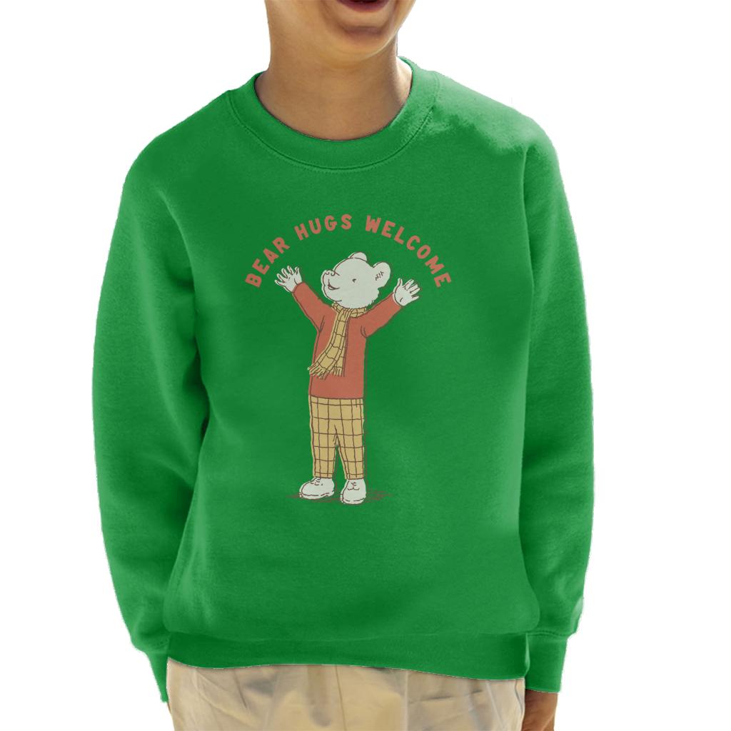 Rupert Bear Hugs Welcome Kid's Sweatshirt-ALL + EVERY