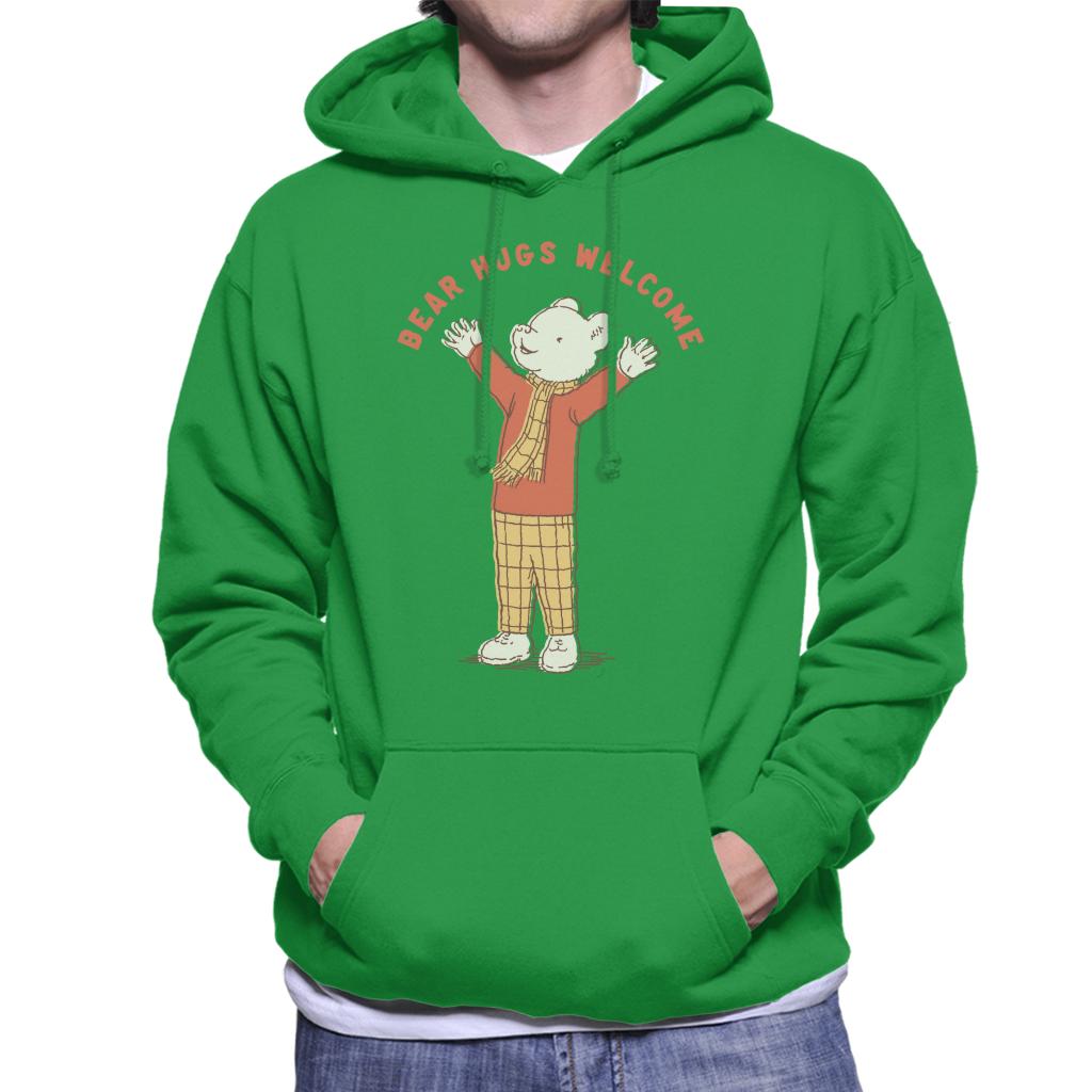 Rupert Bear Hugs Welcome Men's Hooded Sweatshirt-ALL + EVERY