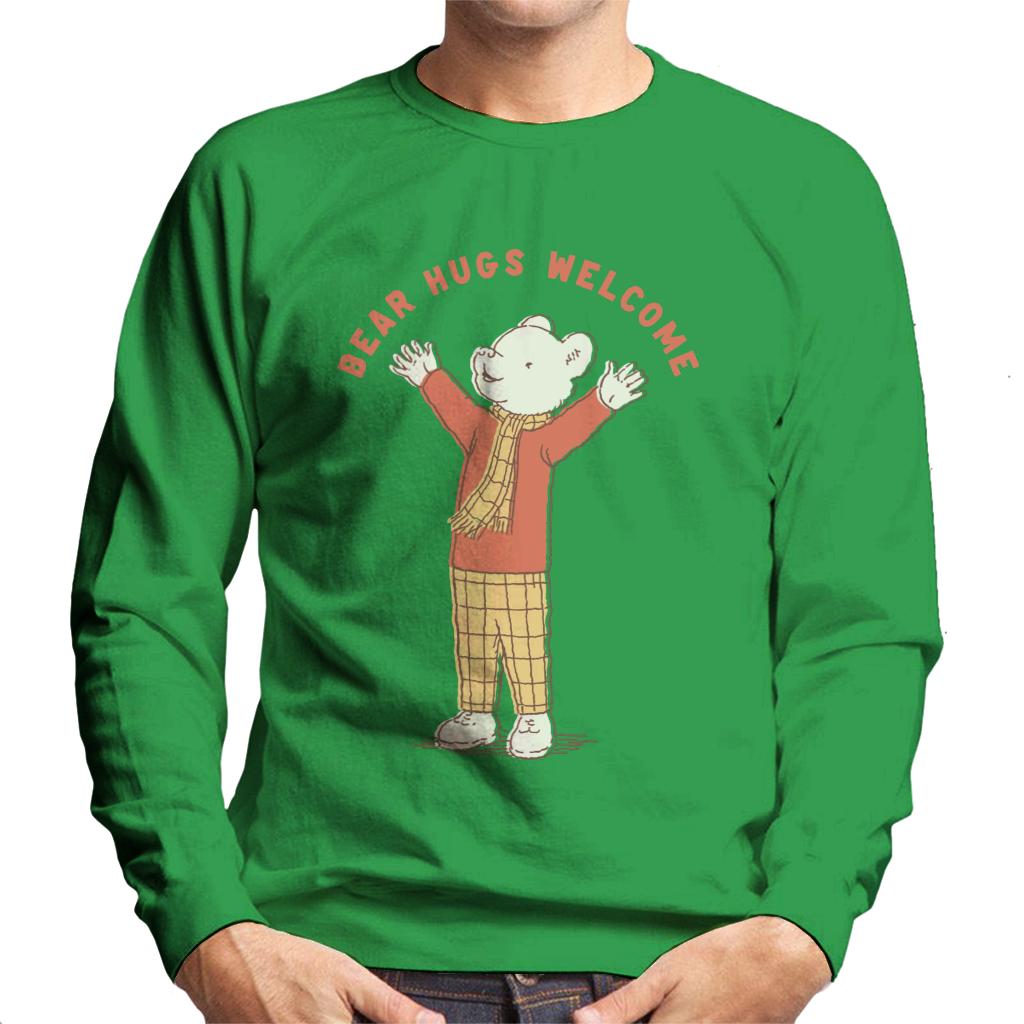 Rupert Bear Hugs Welcome Men's Sweatshirt-ALL + EVERY