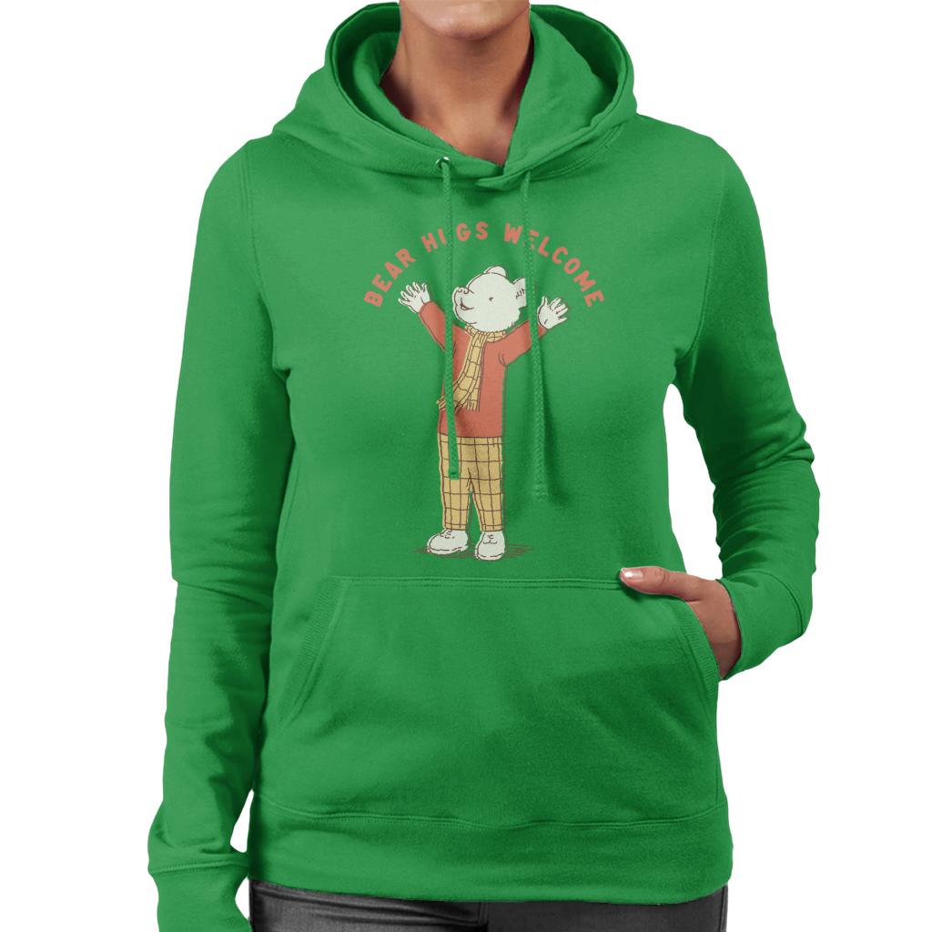 Rupert Bear Hugs Welcome Women's Hooded Sweatshirt-ALL + EVERY