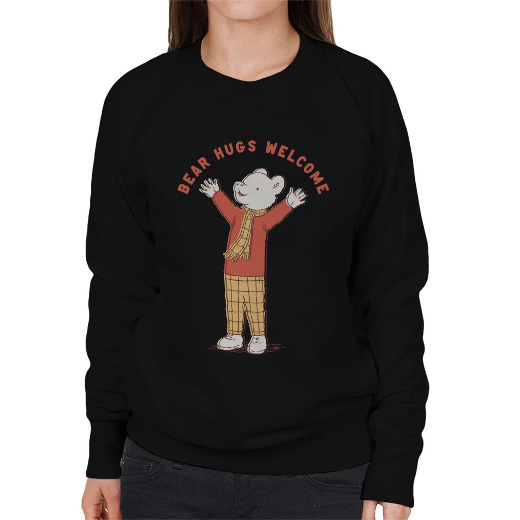 Rupert Bear Hugs Welcome Women's Sweatshirt-ALL + EVERY