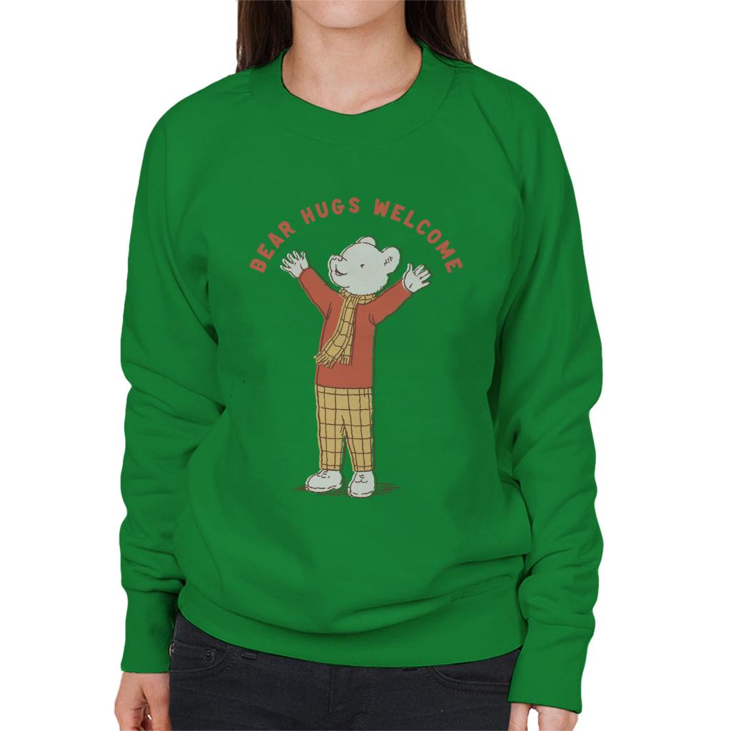 Rupert Bear Hugs Welcome Women's Sweatshirt-ALL + EVERY