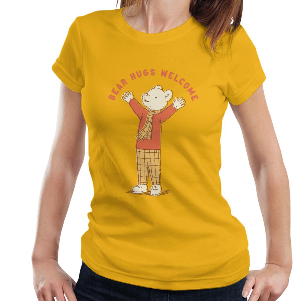 Rupert Bear Hugs Welcome Women's T-Shirt-ALL + EVERY