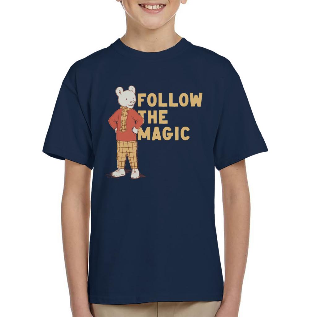 Rupert Follow The Magic Adventure Kid's T-Shirt-ALL + EVERY